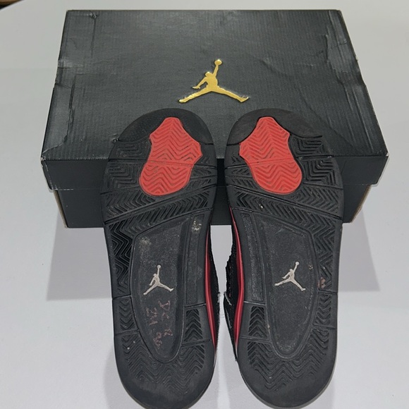 Jordan 4 Retro “Red Thunder” Youth Size 3Y - Picture 7 of 9